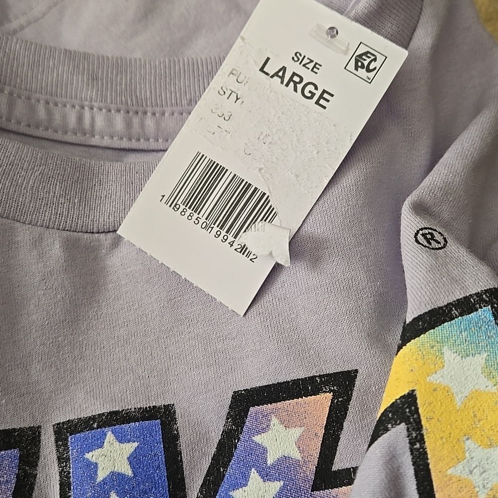 Kiss Kids Graphic T-Shirt Light Purple Oversized Band Tee New With Retail Tags - Picture 9 of 15